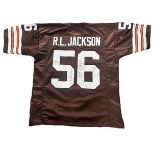 Vintage Cleveland Browns Signed RL Jackson Rare Size XL ONLY ONE ON MARKET RAREE